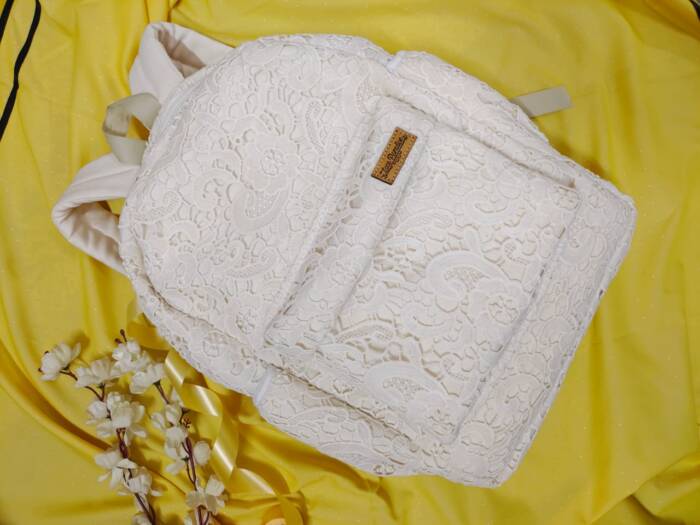 Lace backpack white – DBRIDAS